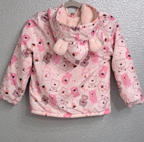 Penelope Mack Toddler's Pink Teddy Bear Jacket Size 4T - Picture 6 of 10